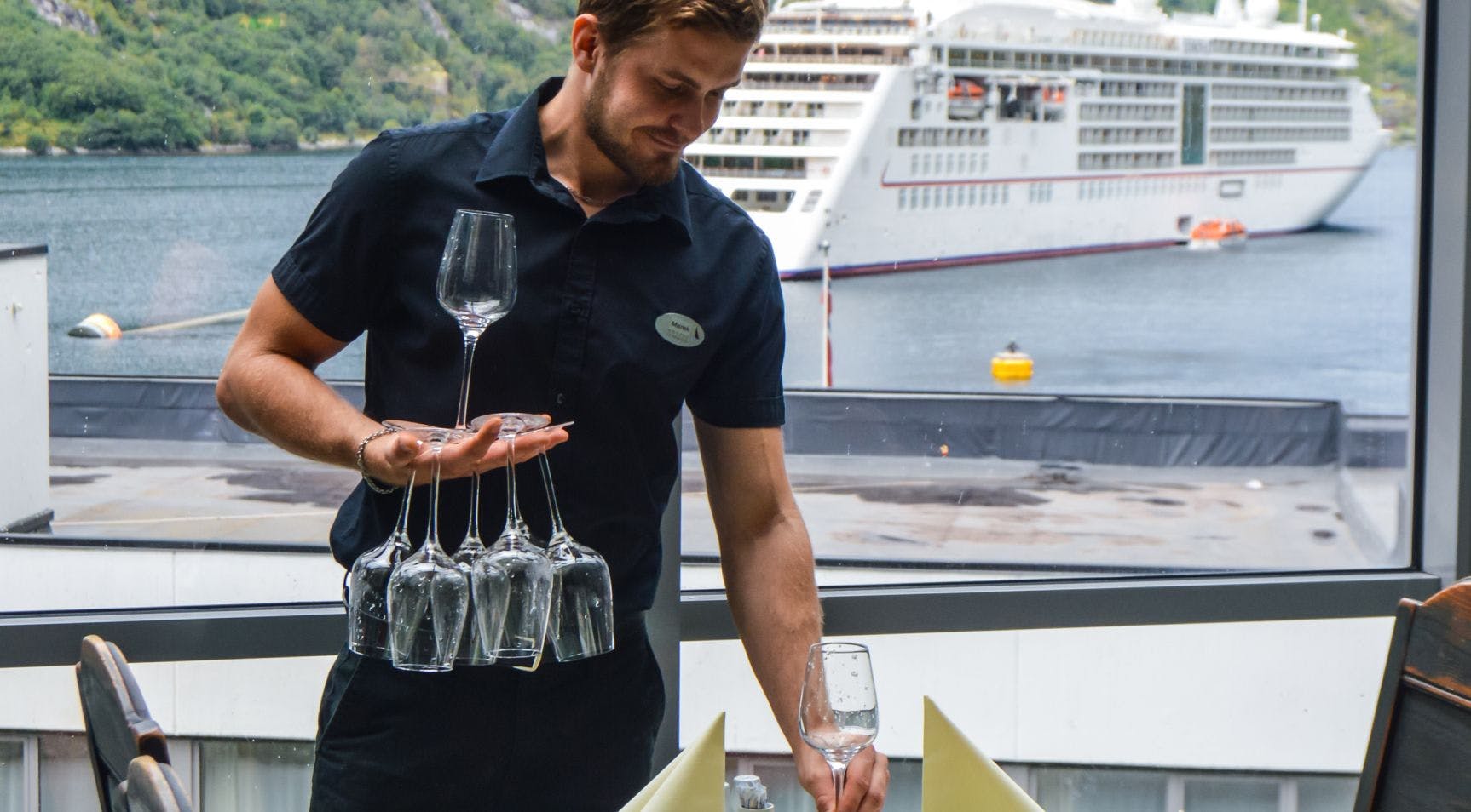 Hospitality skills at sea